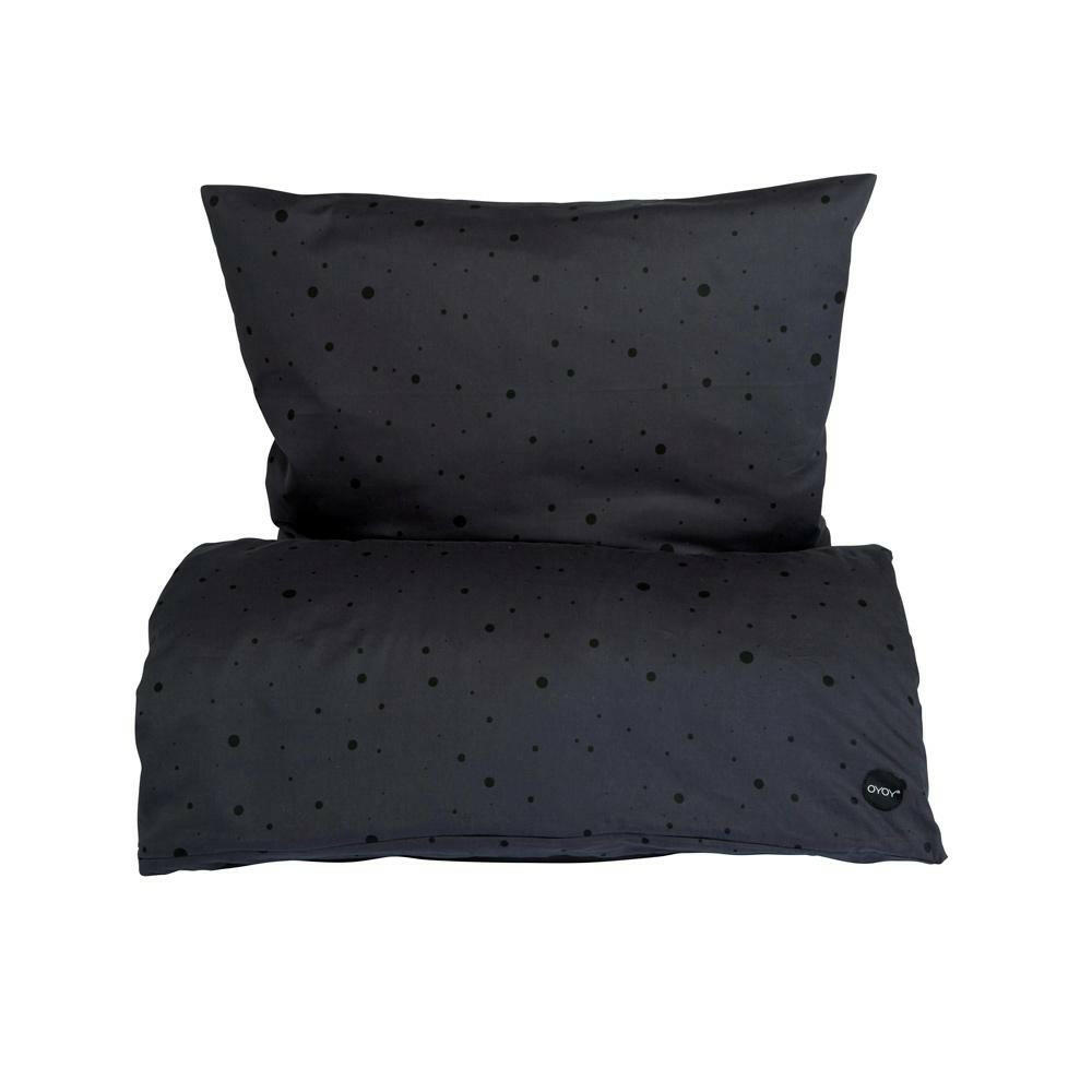 Dot Bedding - Baby - Anthracite / Black  OYOY   