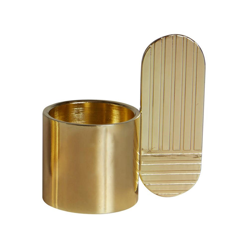 Art Candleholder - Oval - Brass
