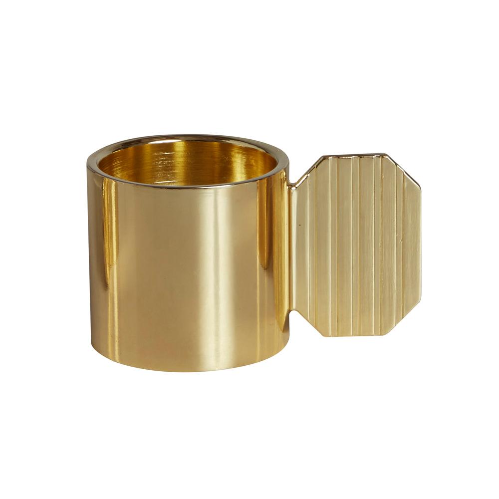 Art Candleholder - Hexagon - Brass  OYOY   