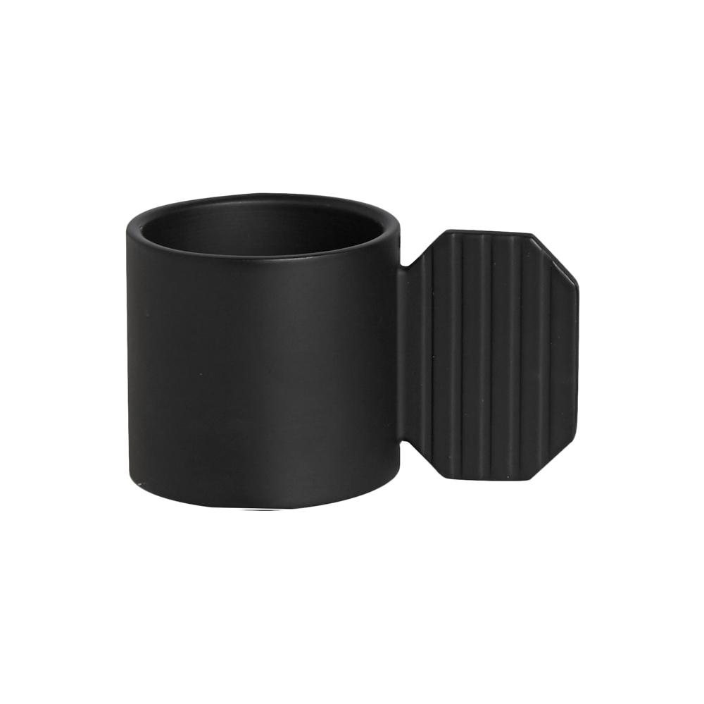 Art Candleholder - Hexagon - Black  OYOY   