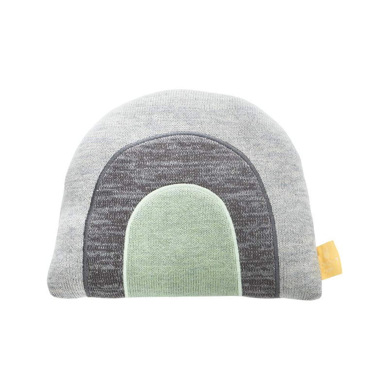 Rainbow Cushion - Small - Minty / Grey