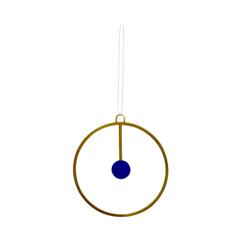 Joulu Ornament - Brass / Blue