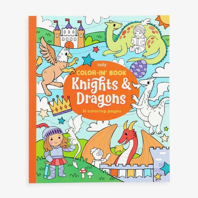 Knights And Dragon Switcheroo Coloring Pack Art Supplies OOLY - Art & School Supplies   