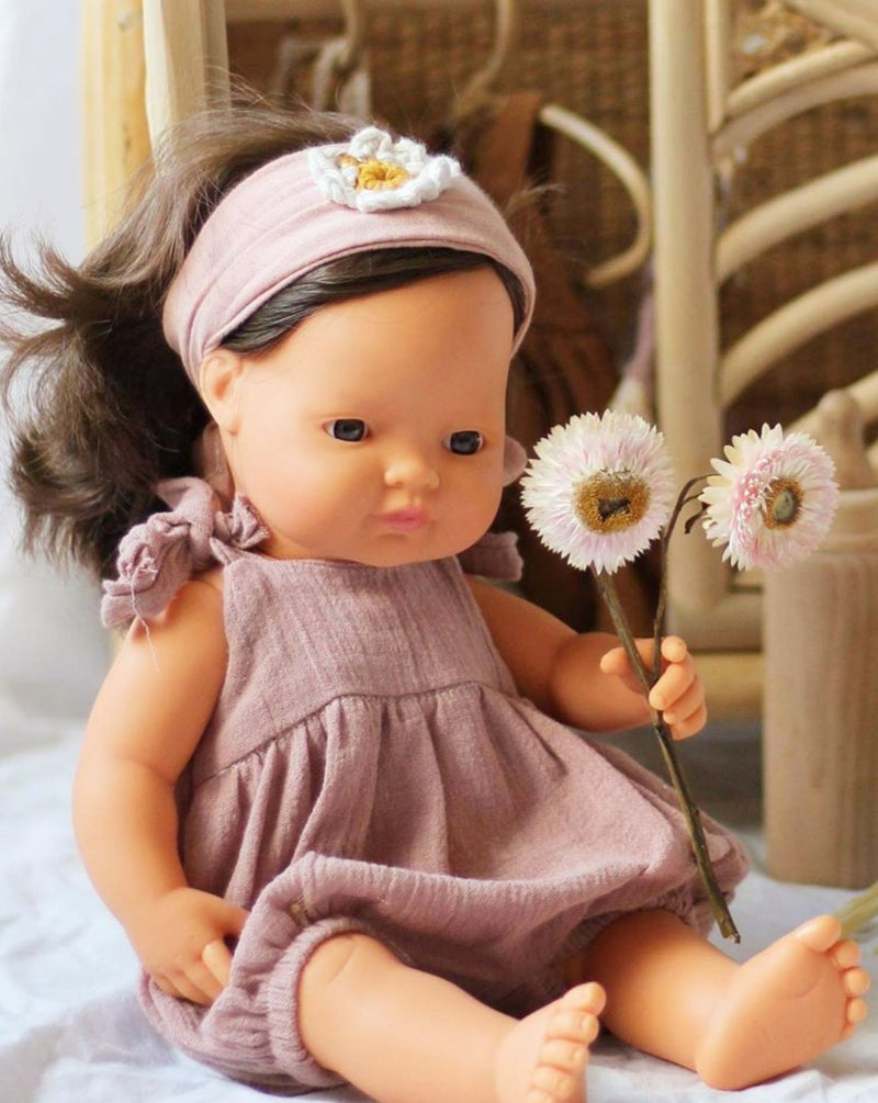 Miniland Baby Girl Doll  Brunette