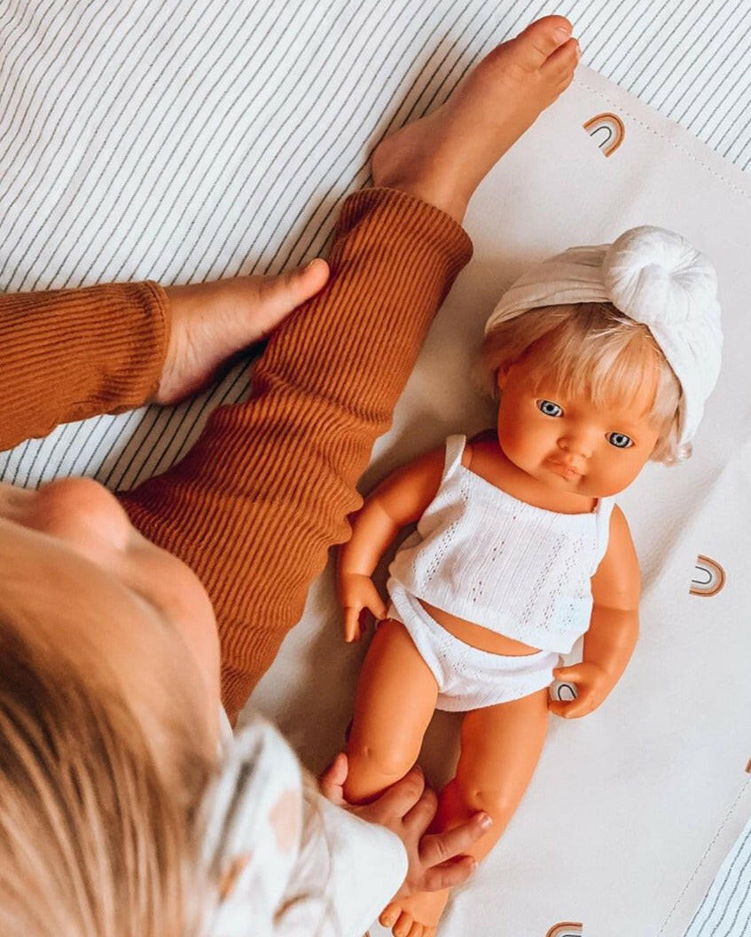 Baby Girl Doll - Blonde Dolls Miniland   