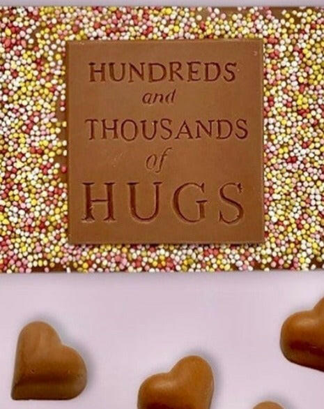 Chocolate Hundreds And Thousands Of Hugs Valentines Choc on Choc   