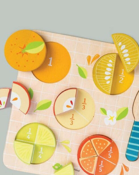 Orange and Lemon Fractions Kids Toys Tender Leaf   