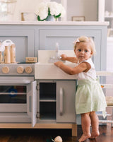 Milton & Goose Wooden Toddler Play Kitchen in Gray
