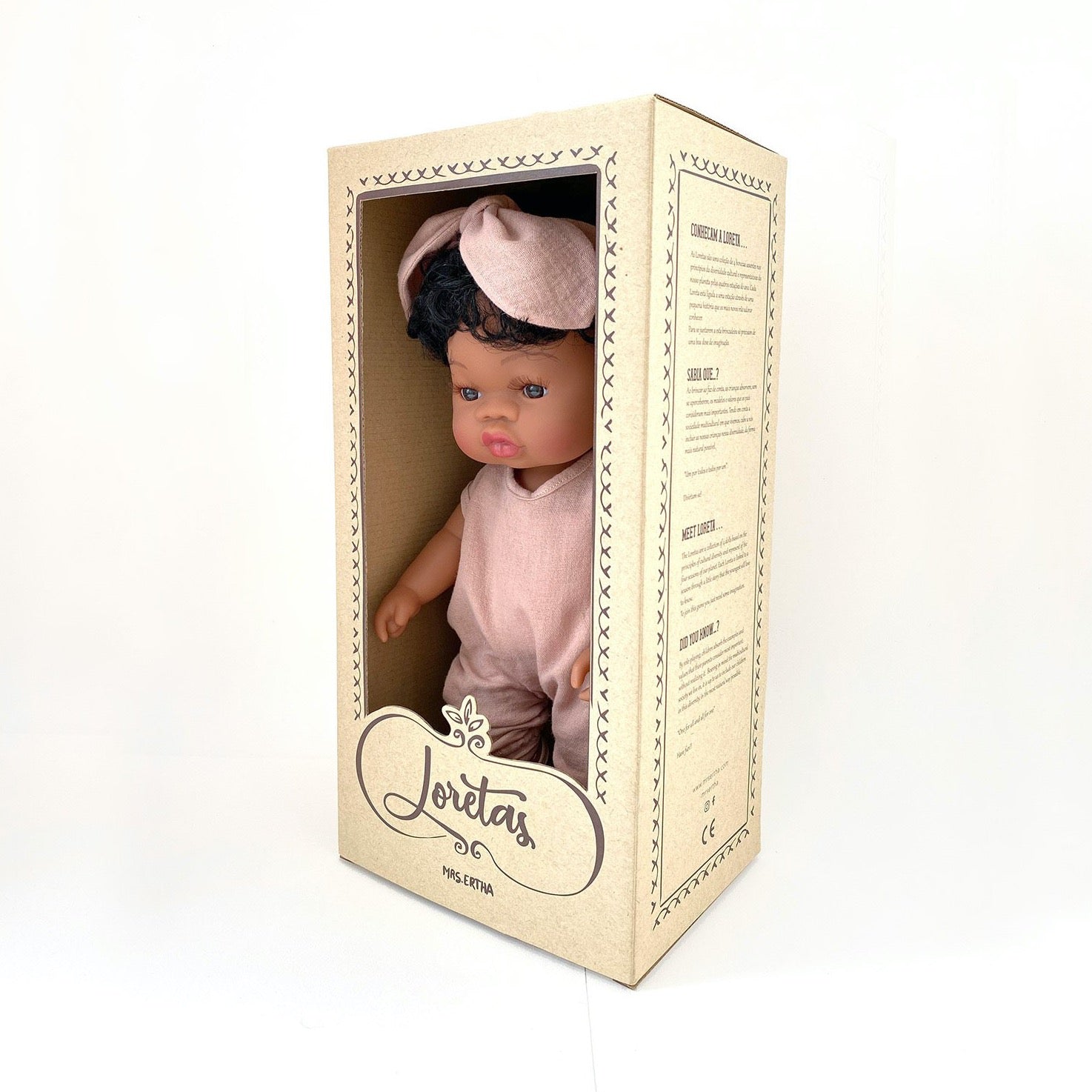 Black Baby Doll Shiny Loreta Dolls Mrs.Ertha   