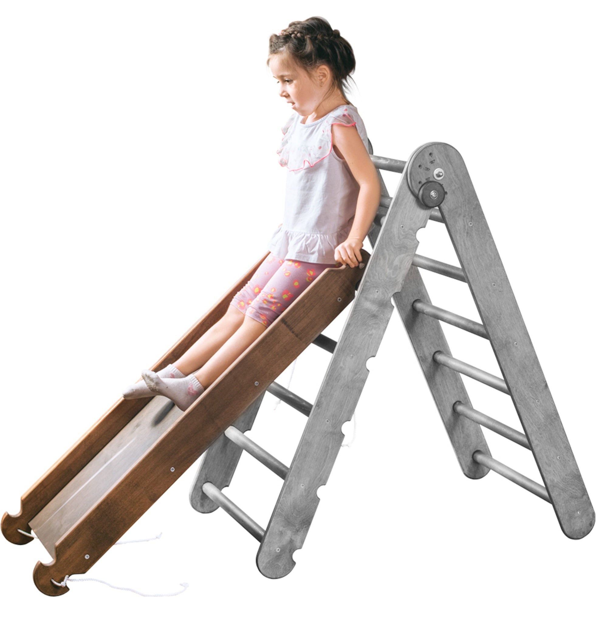 Slide Board & Climbing Ramp - Climbing Accessories – Beige Ladder Accessories Goodevas Chocolate  