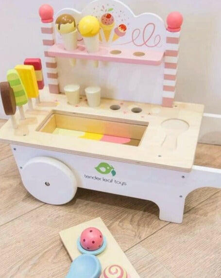 Ice Cream Cart Toy Kitchens & Play Food Tender Leaf   