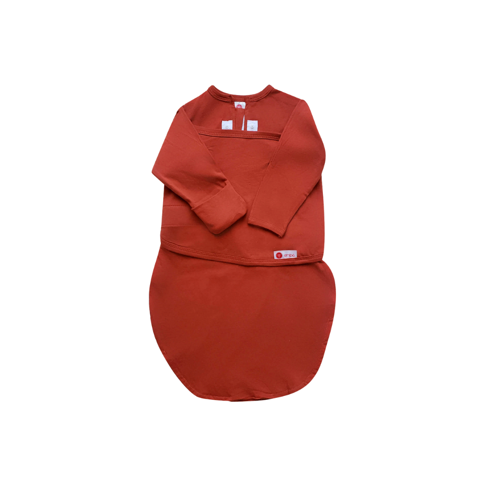 Sleeper Sack 100% Cotton Jersey embé® Rust Newborn (6-14lbs) E-Commerce Packaging