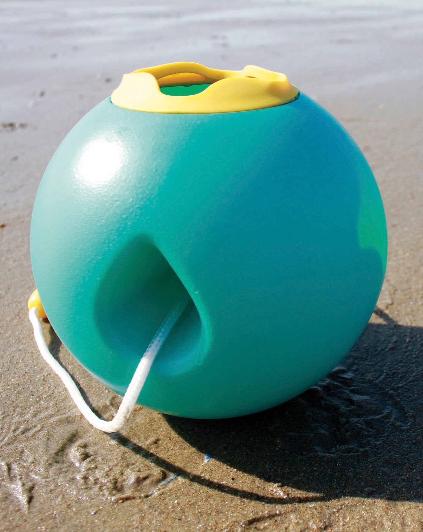 Ballo Beach Bucket - Lagoon Green & Yellow Stone Beach & Sand Toys Quut   