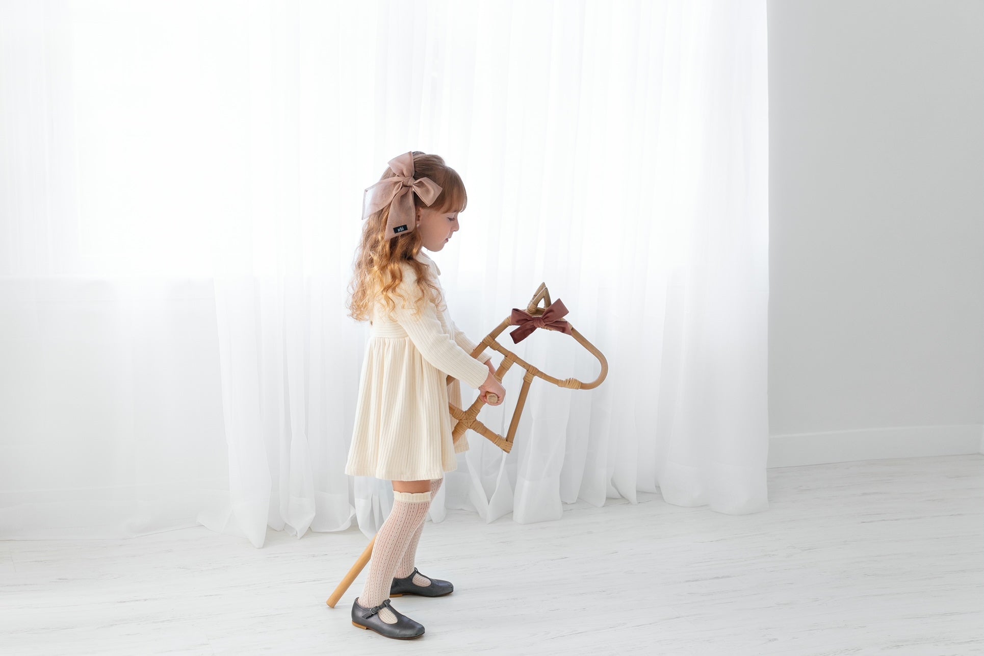 Rattan Toy Hobby Horse  Poppie Toys   