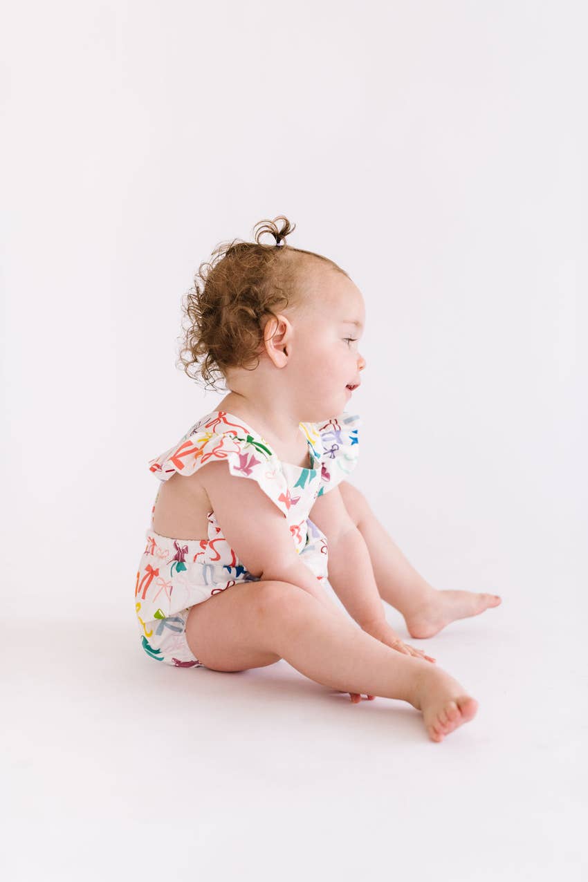 Emmy Romper in Rain-Bows romper Ollie Jay   