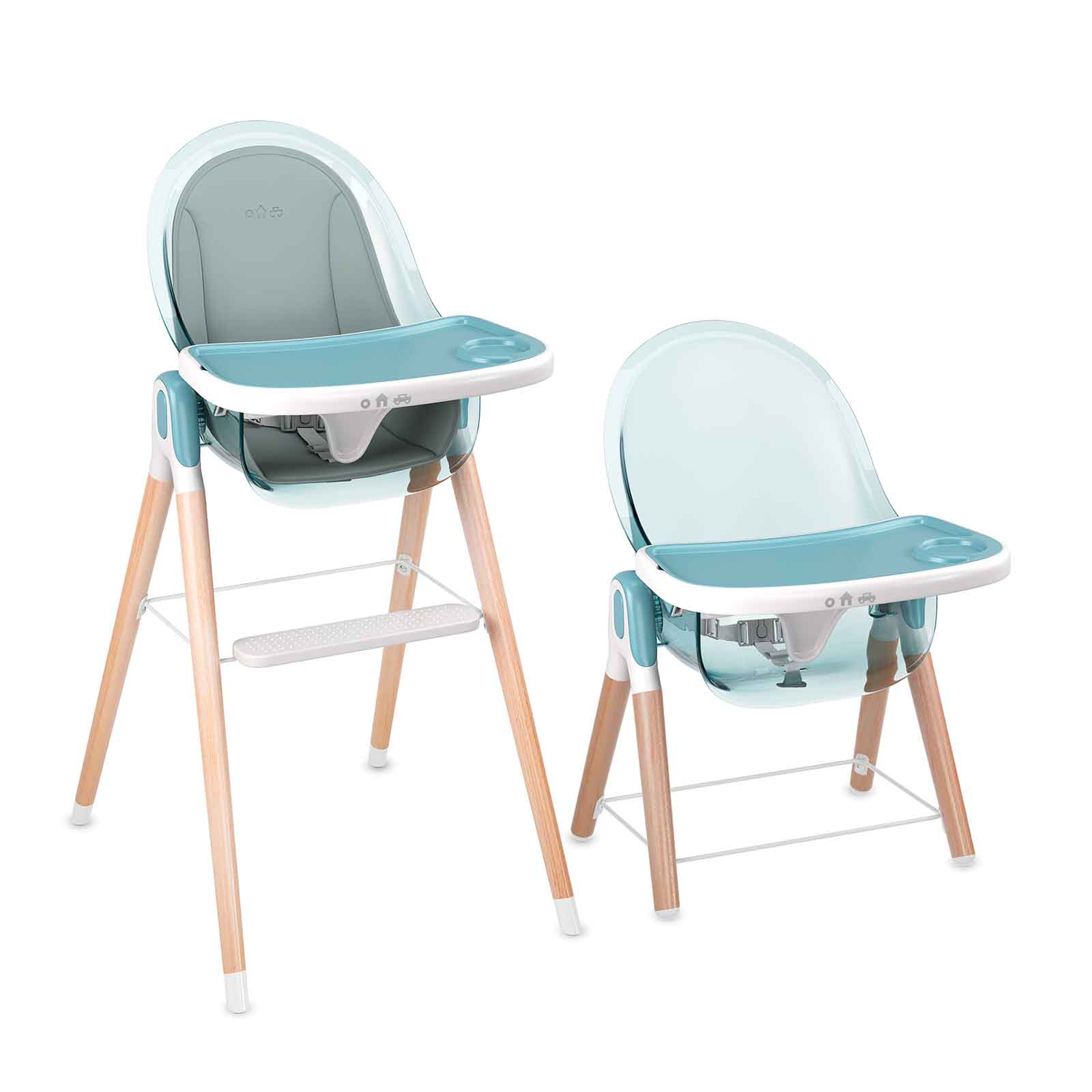 Children of Design 6 in 1 Deluxe High Chair  w/cushion  Children of Design Blue  