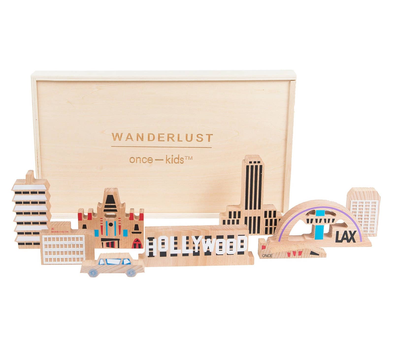 Wanderlust Wood + Felt Themed Hollywood Play Set Wooden Toys Once Kids   