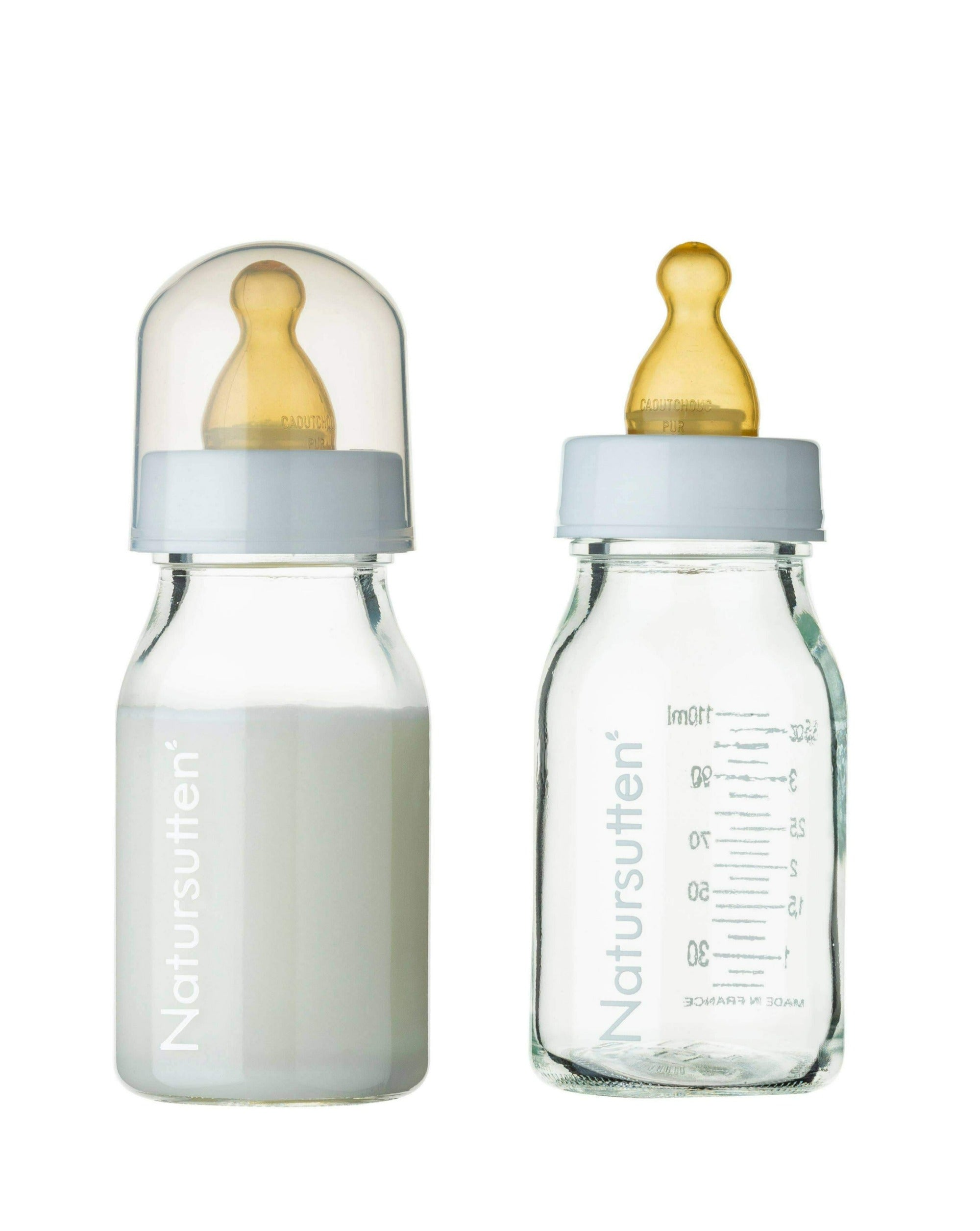 Natursutten® Glass 4 oz Baby Bottles -  2 Pack Feeding Natursutten®   