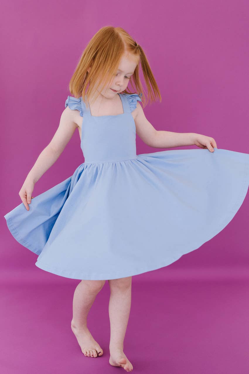 Rosita Dress in Baby Blue  Ollie Jay   