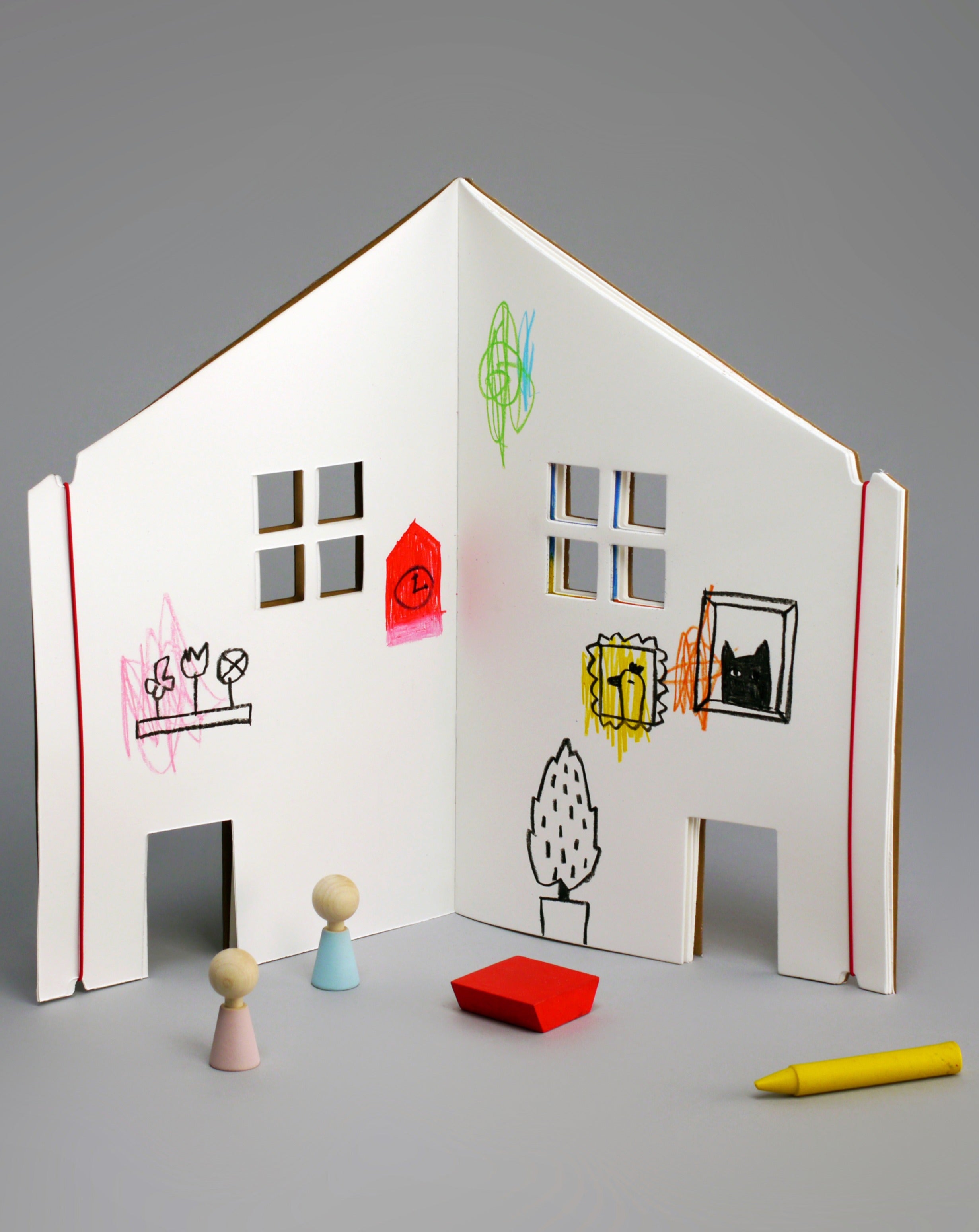 The Dollhouse Book Kids Toys Rock & Pebble   