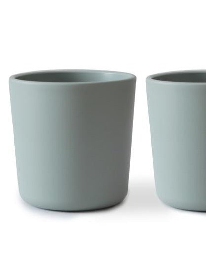 Dinnerware Cup - Set of 2 -Sage feeding Mushie   