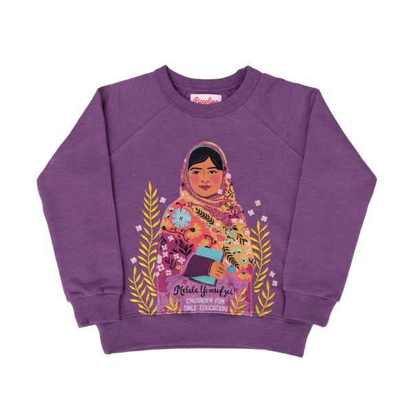 Malala Yousafzai Trailblazer Sweatshirt by Piccolina