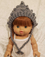 Bobble Bonnet for Minikane Dolls gray