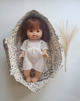 Minikane doll bassinet Nina print