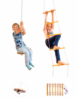 2in1 Swings Set: Disk rope swing + Rope ladder