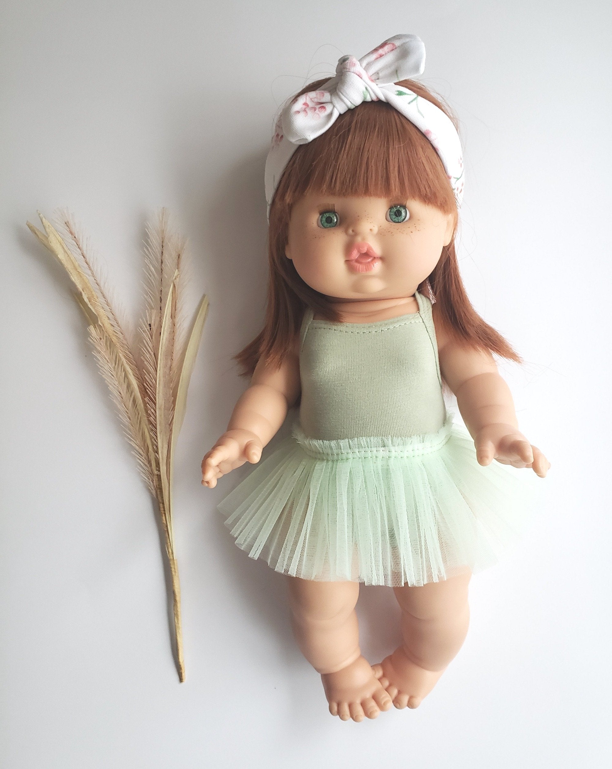 Doll Ballerina Bodysuit & Tutu Doll Clothing Little Wonder & Co.   