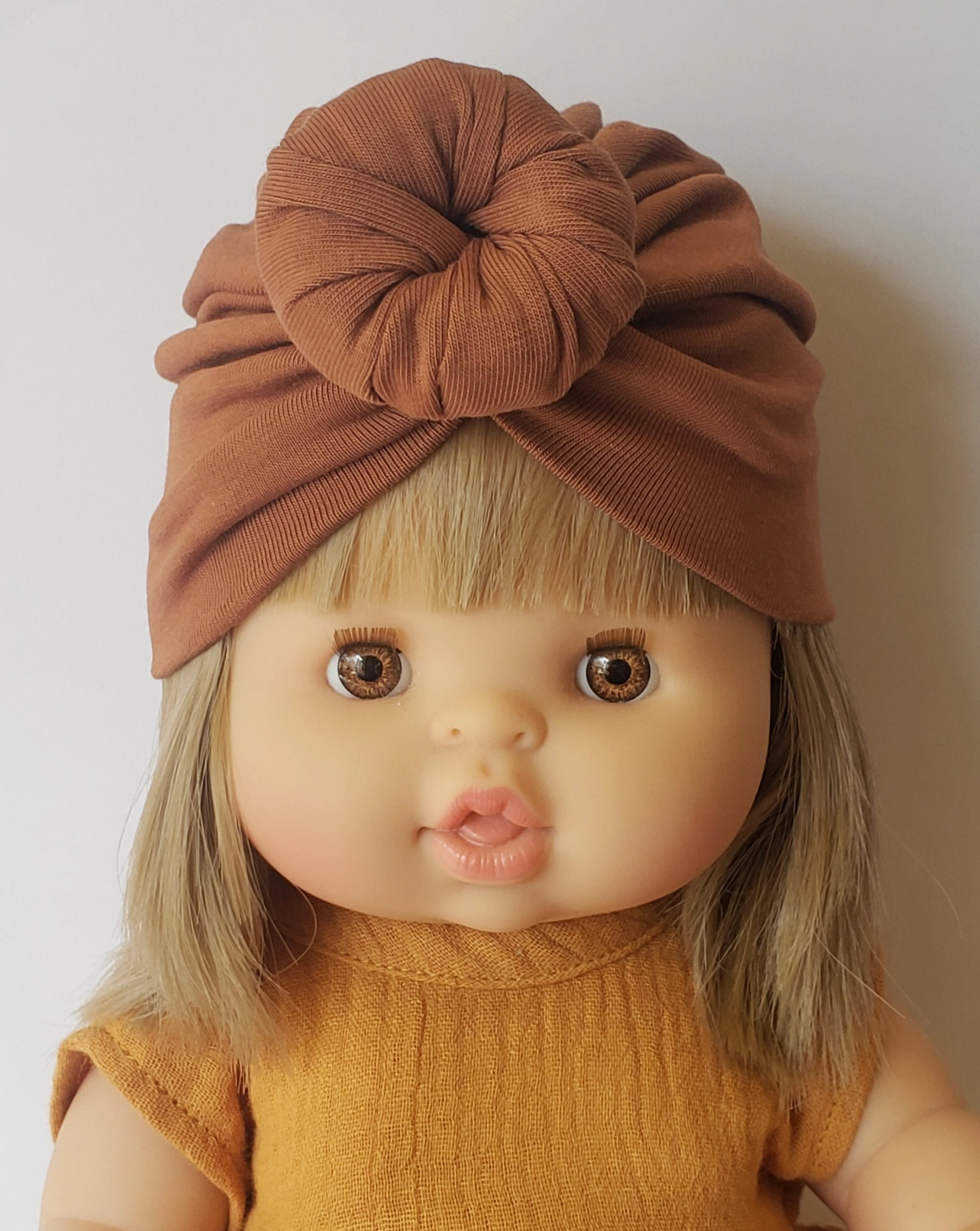 Doll Turbans Doll Clothing Little Wonder & Co. Mocha  