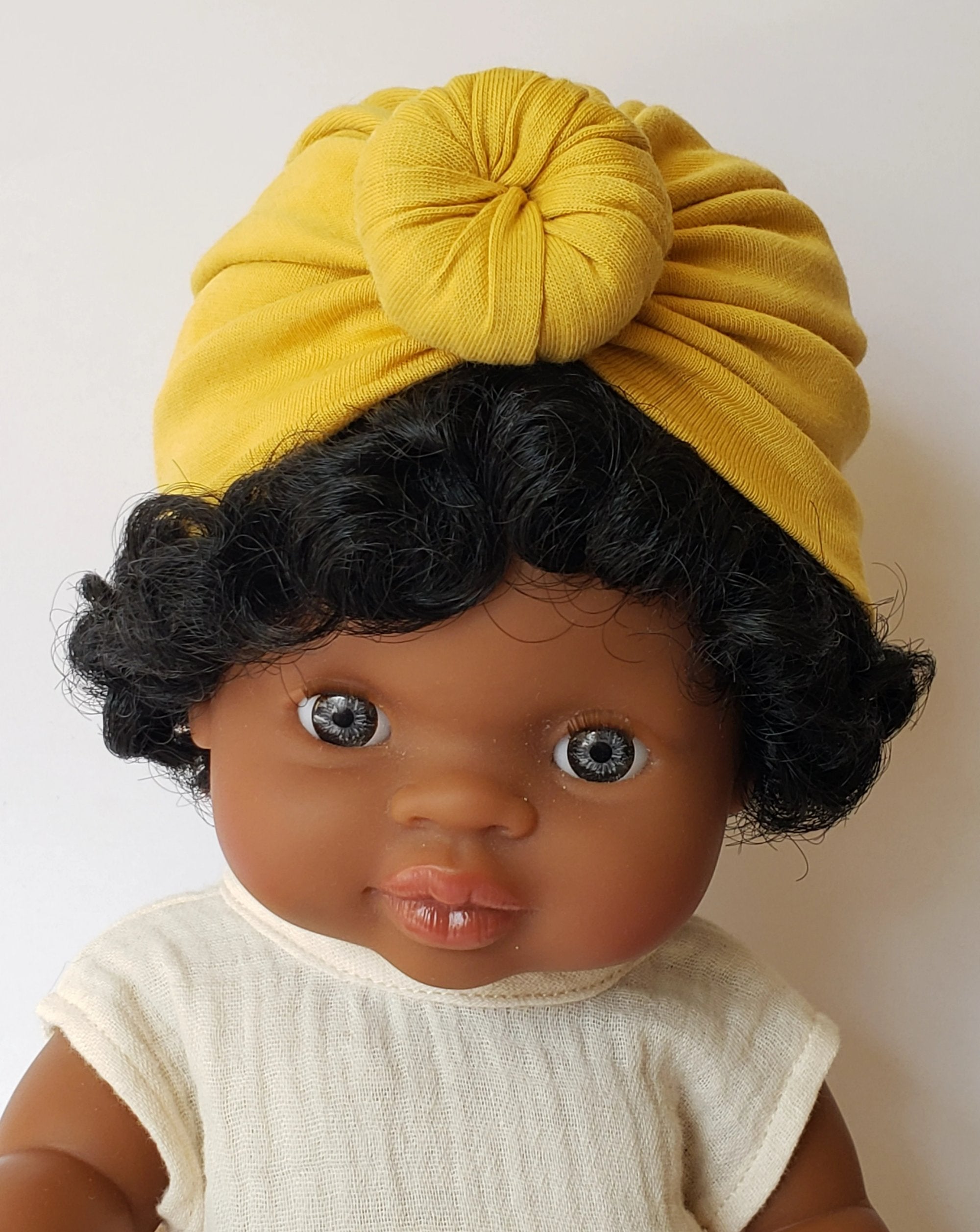 Doll Turbans Doll Clothing Little Wonder & Co. Mustard  