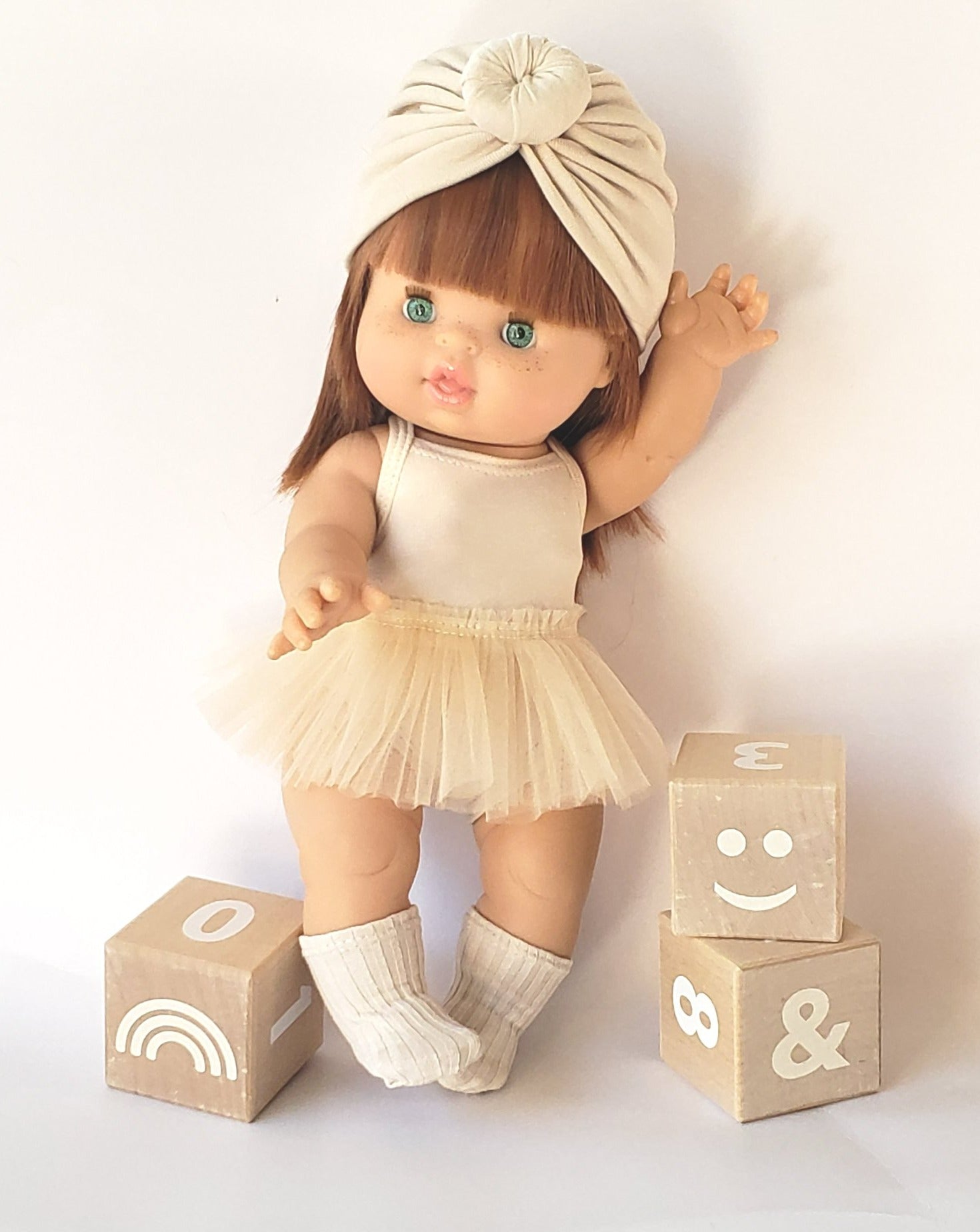 Bodysuit & Tutu - Cream Doll Clothing Little Wonder & Co.   