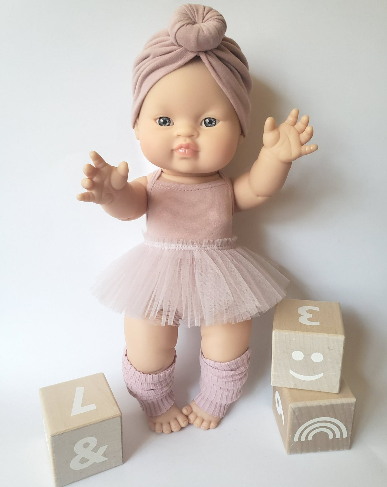 Bodysuit & Tutu - Tea Rose Doll Clothing Little Wonder & Co.   