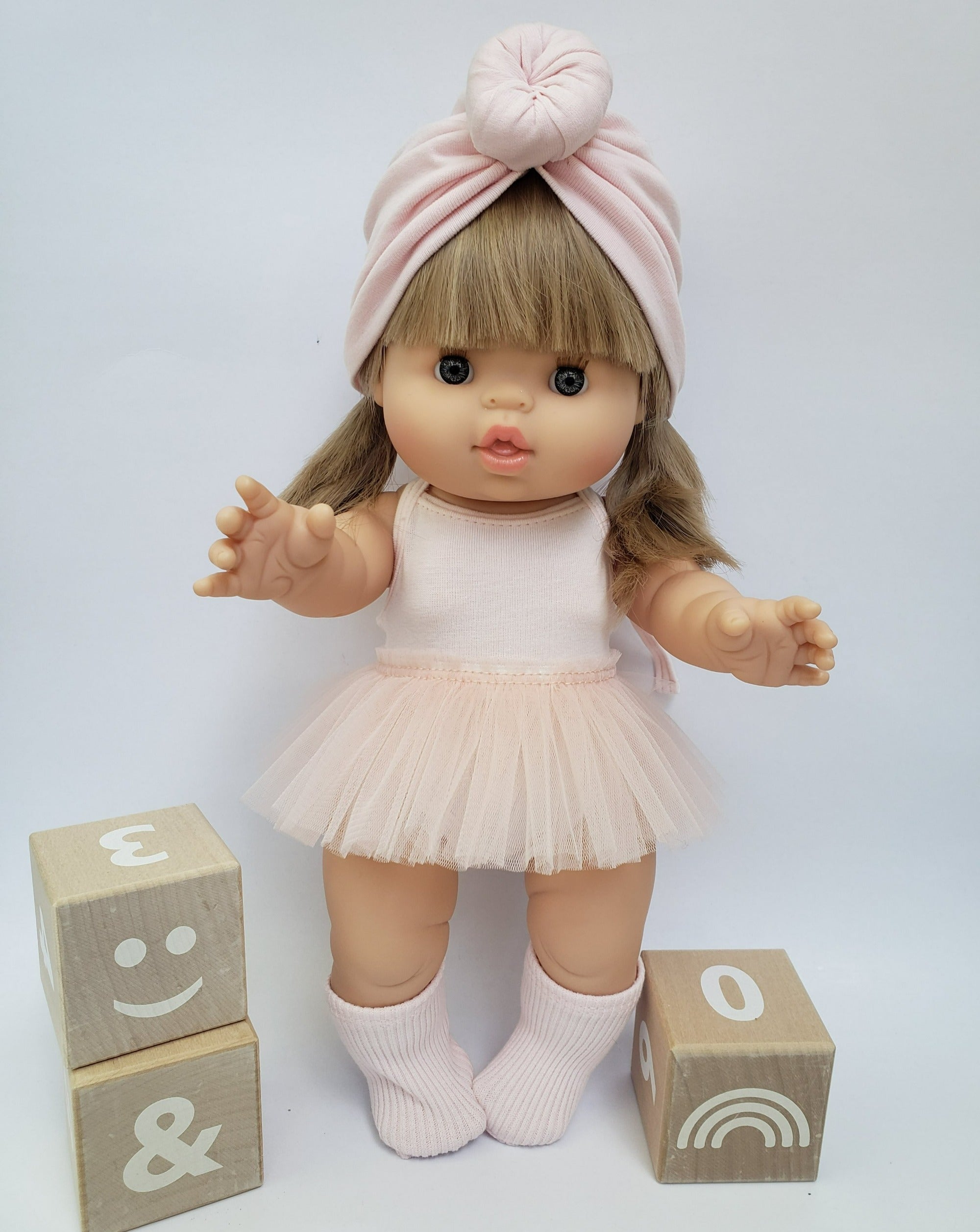 Bodysuit & Tutu - Soft Pink Doll Clothing Little Wonder & Co.   