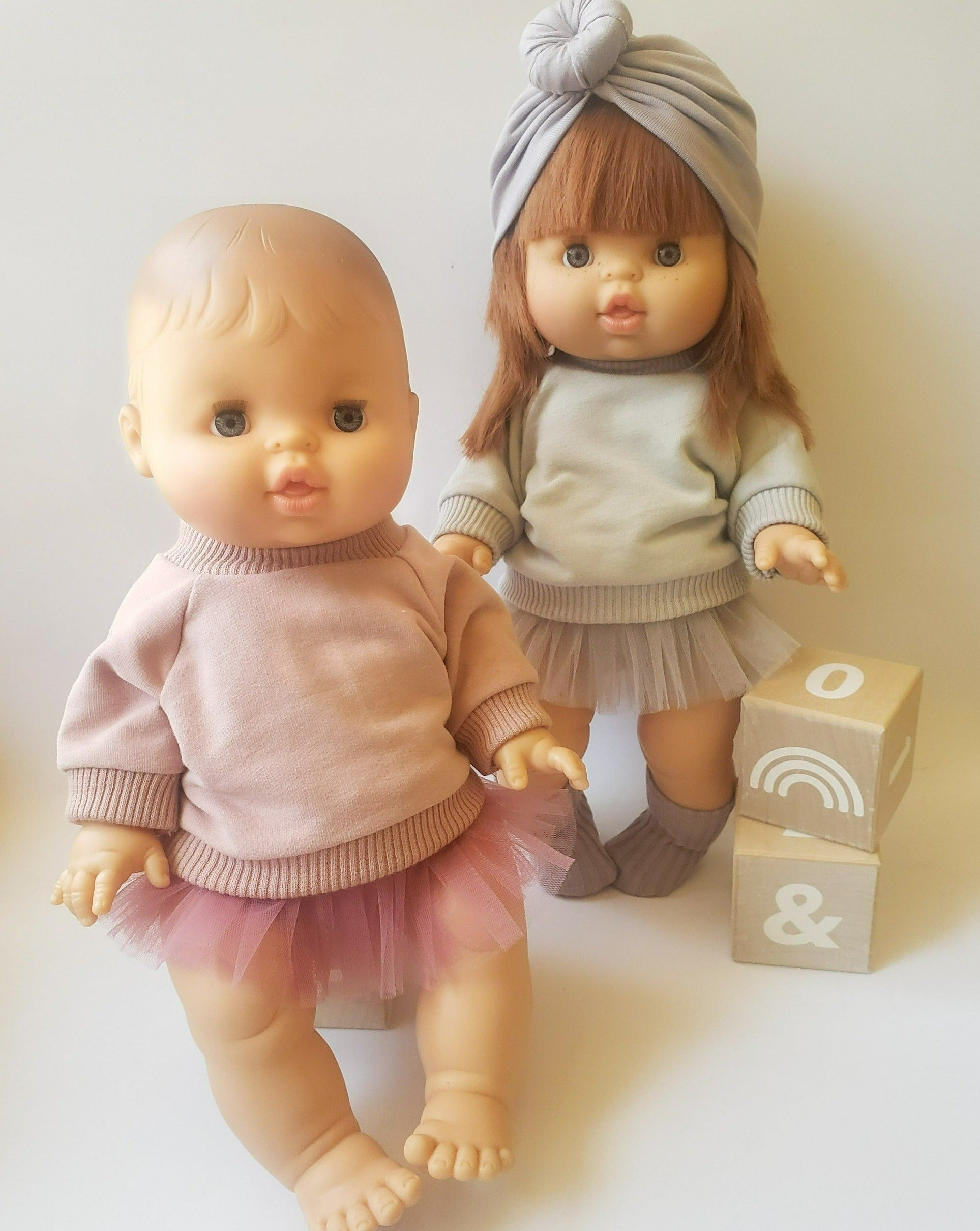 Baby Doll Cotton Sweatshirt Doll Clothing Little Wonder & Co.   