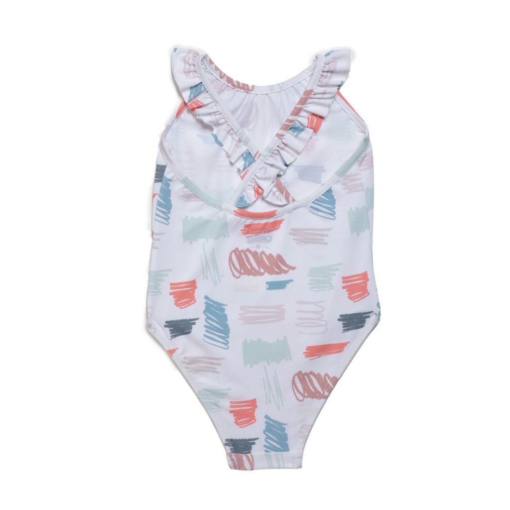 Scribble Girl Swimsuit swimwear Mon Coeur   