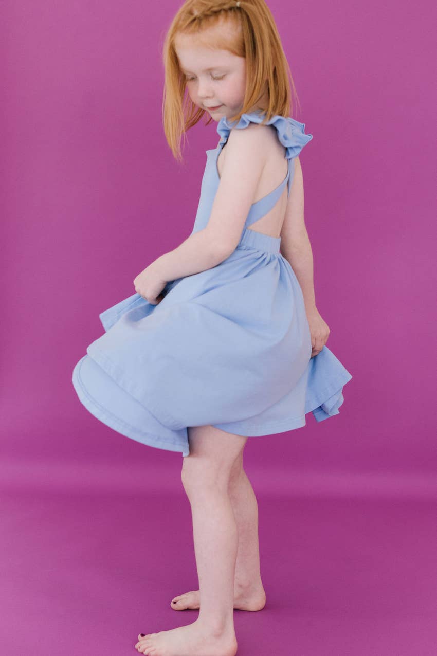 Rosita Dress in Baby Blue  Ollie Jay   