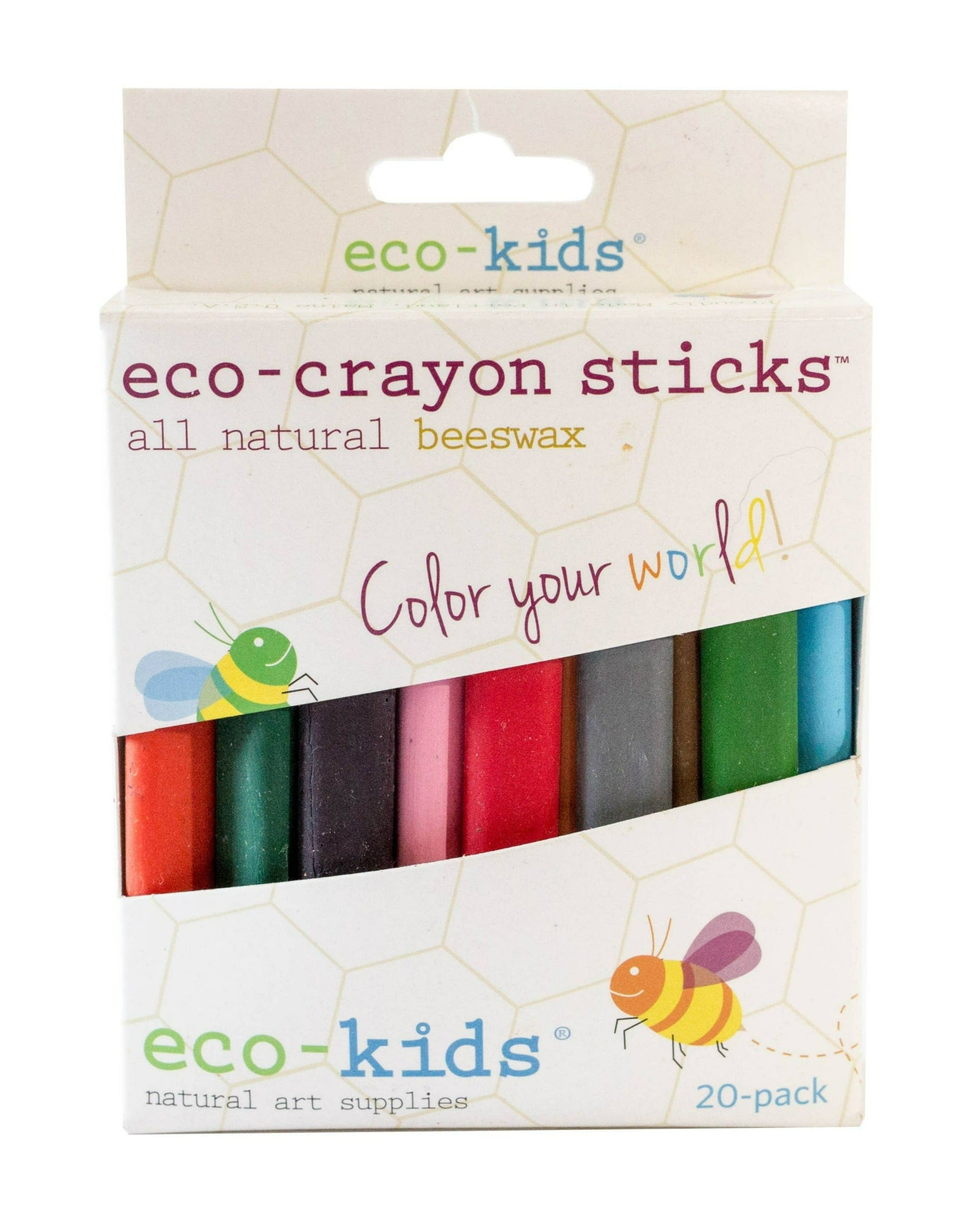 Eco-crayon sticks - 20 pack Art Supplies Eco Kids   