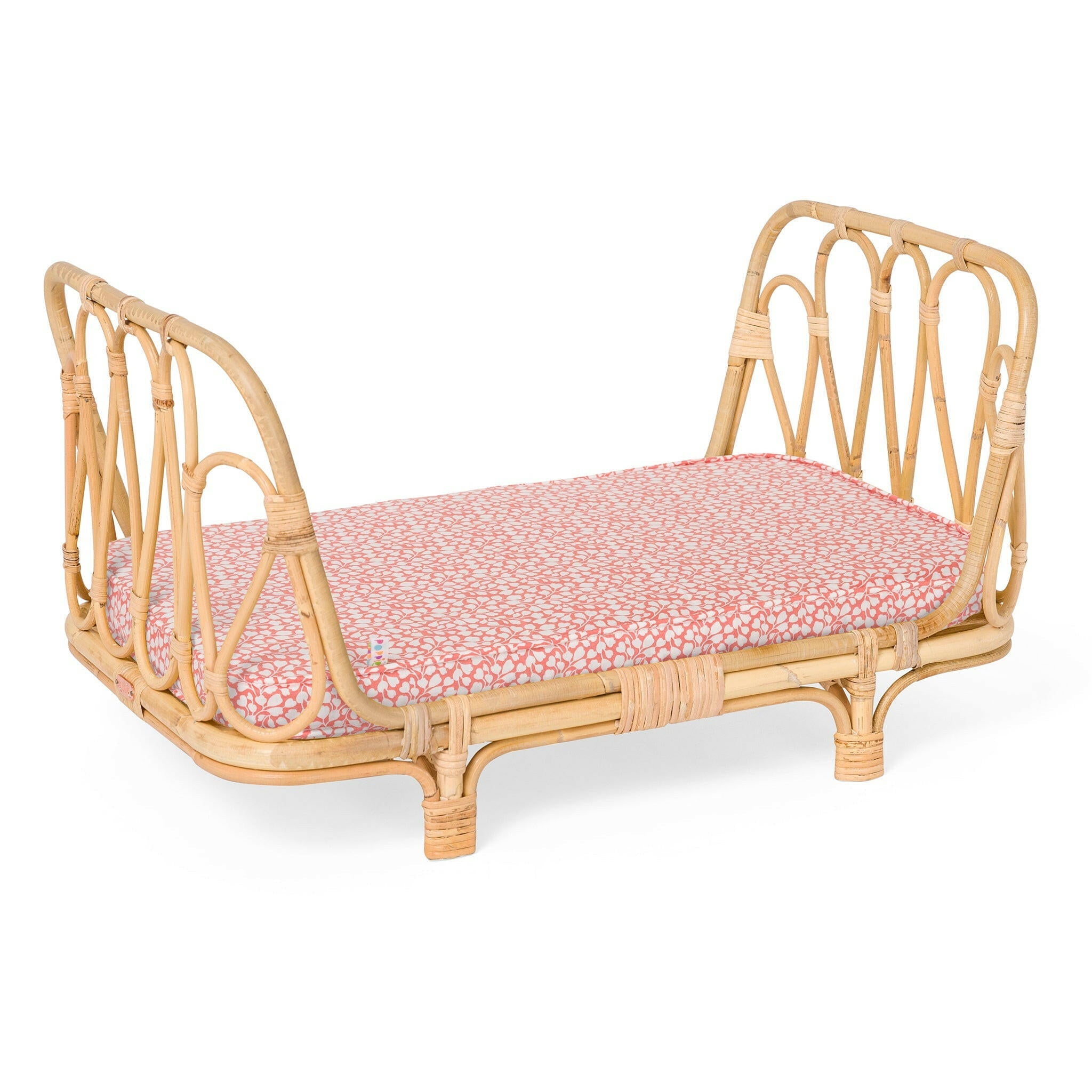 Rattan Doll Bed Signature Collection Toys Poppie Toys Coral Leaves  