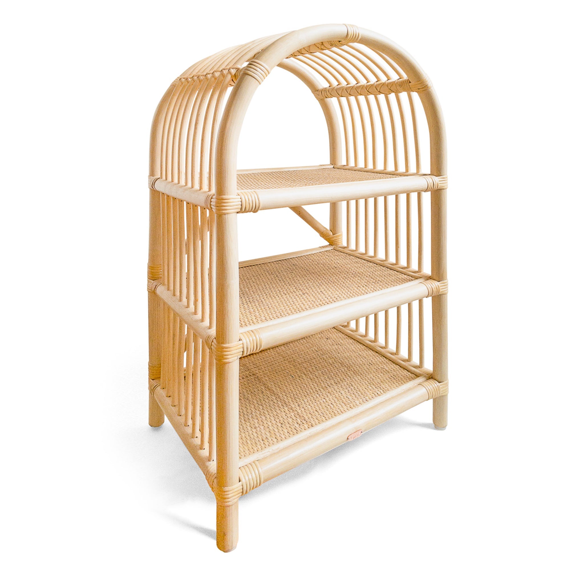 Rattan Montessori-Style Kid Shelves  Poppie Toys   