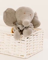 Under the Nile Organic Elephant Lovey Doll in Classic Grey