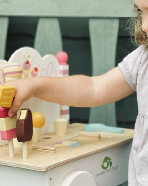 Ice Cream Cart Toy Kitchens & Play Food Tender Leaf   