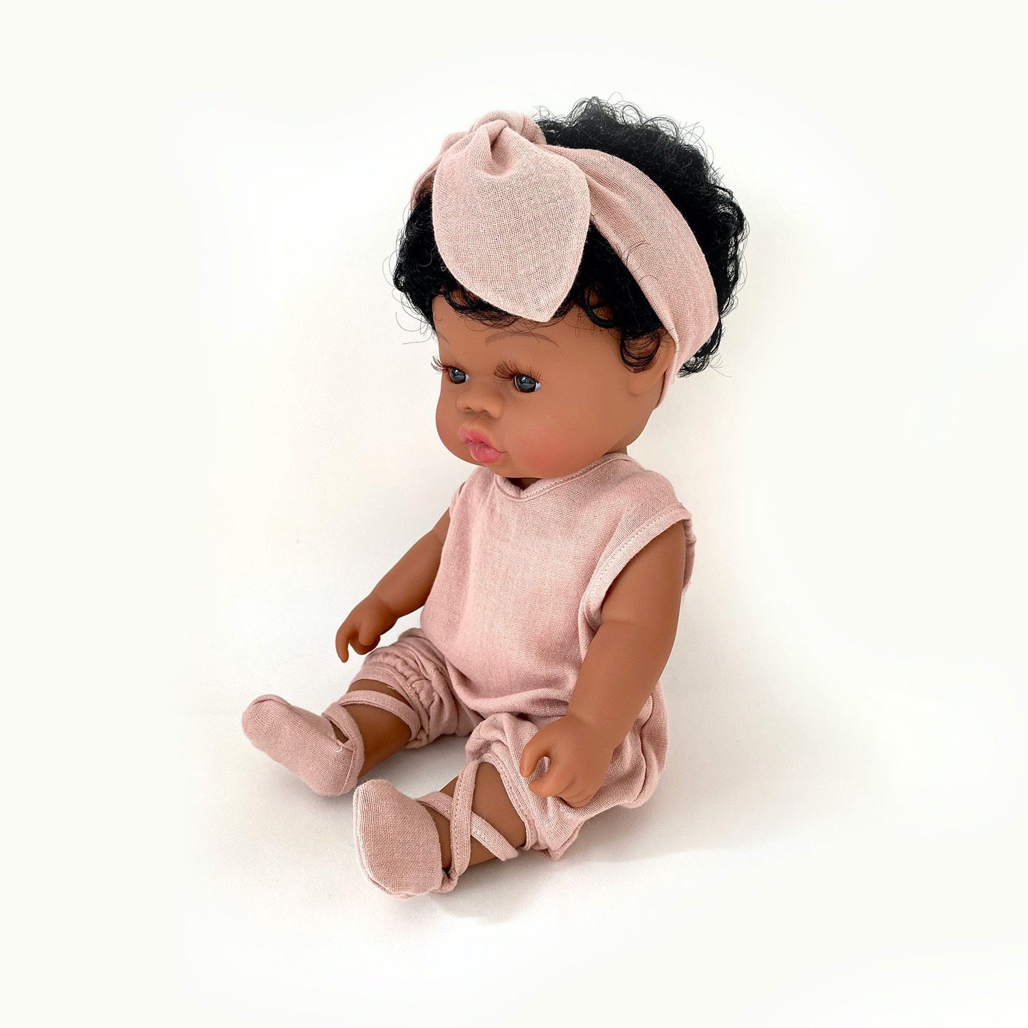 Black Baby Doll Shiny Loreta Dolls Mrs.Ertha   