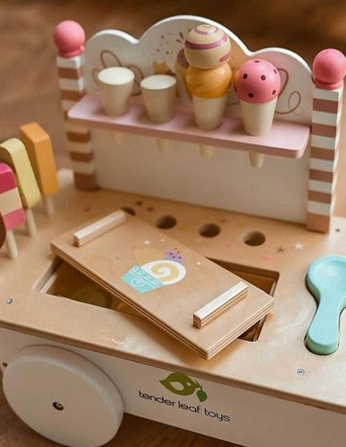 Ice Cream Cart Toy Kitchens & Play Food Tender Leaf   