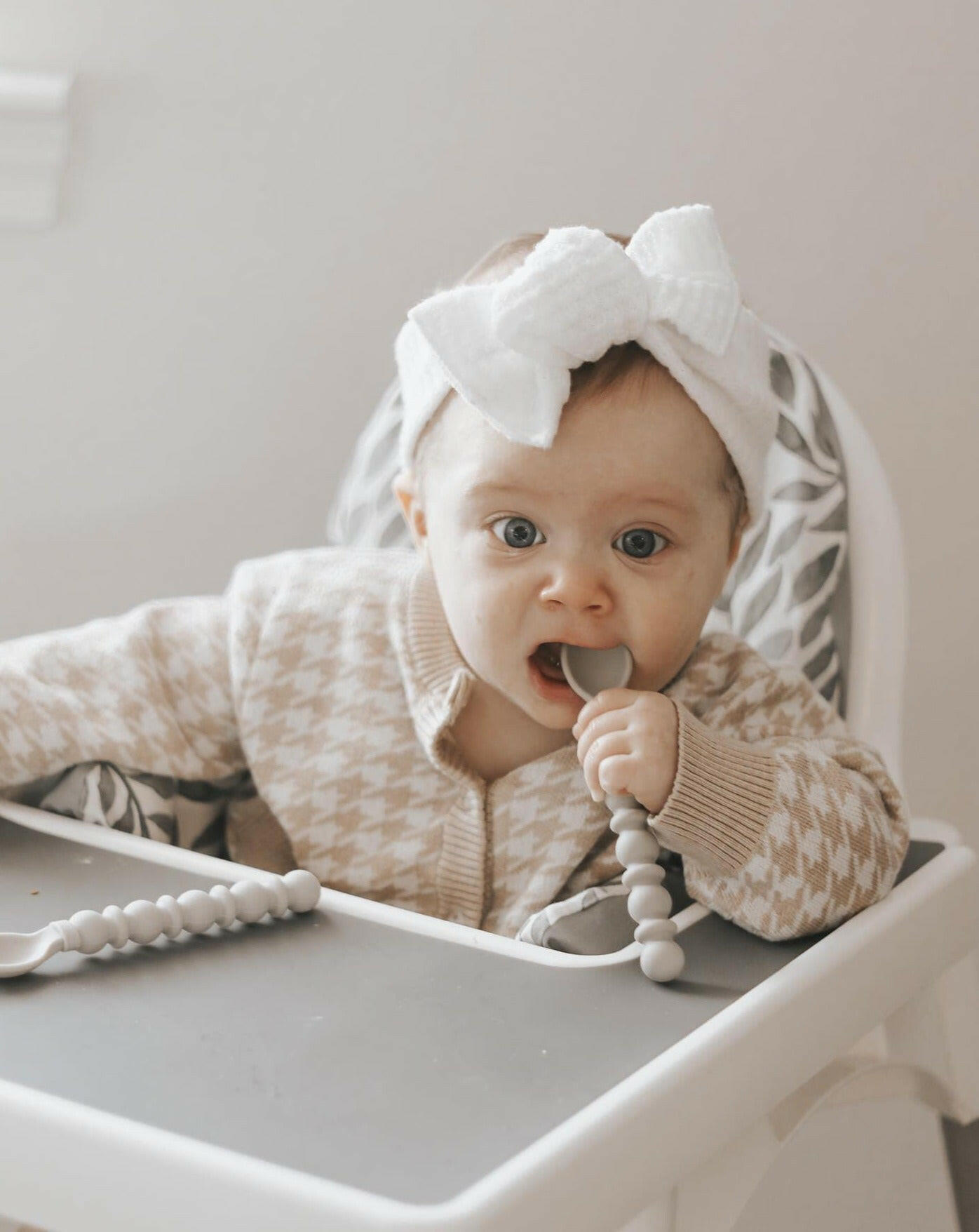 Silicone Teethy Utensil Feeding The Dearest Grey   