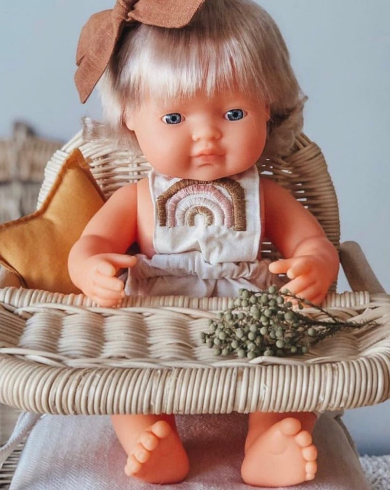 Miniland Baby Girl Doll. Anatomically correct babydoll made in Spain. Vanilla Scented and BPA-Free.