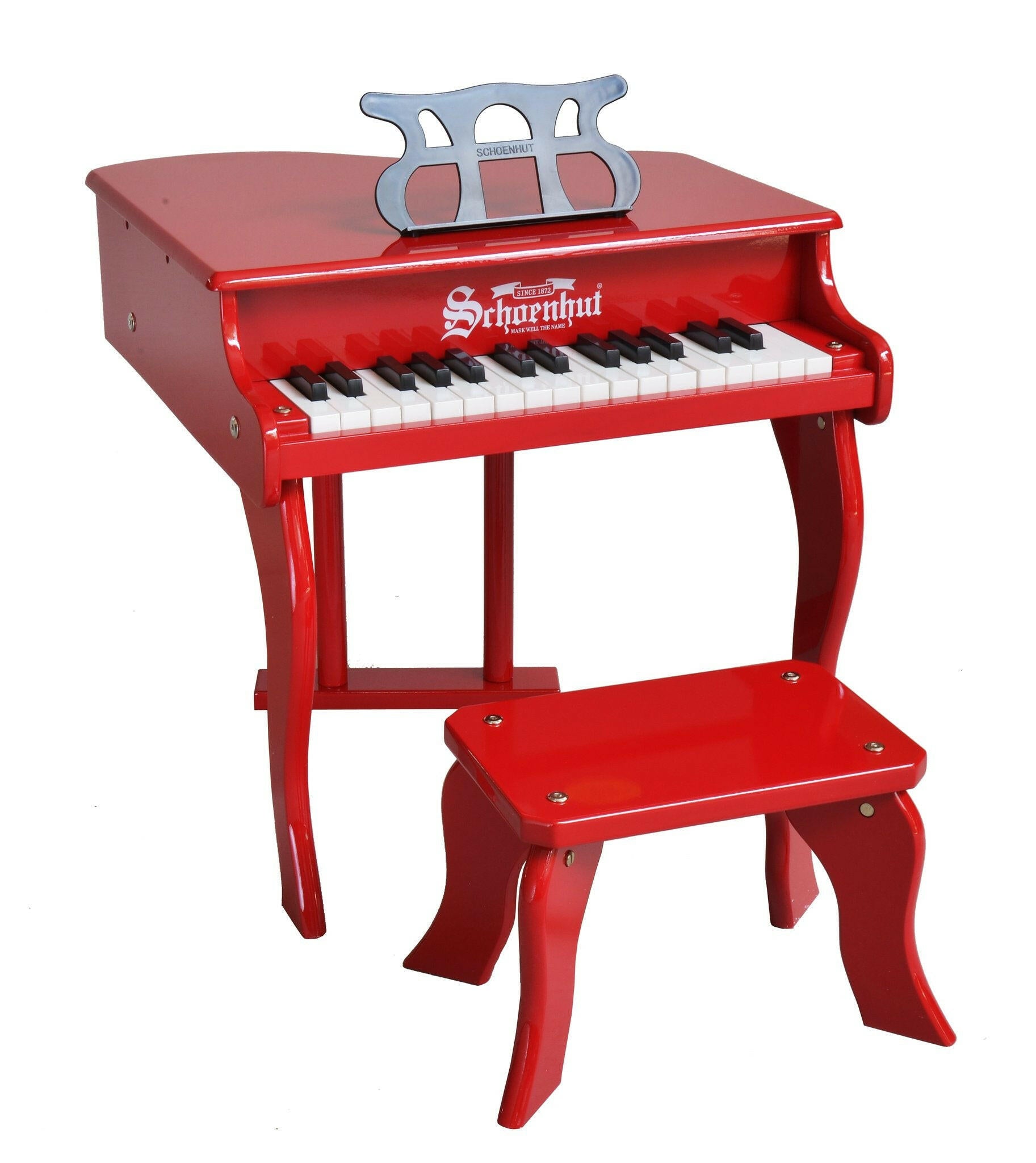 Classic Baby Grand Piano 30-Key Musical Toys Schoenhut Red  
