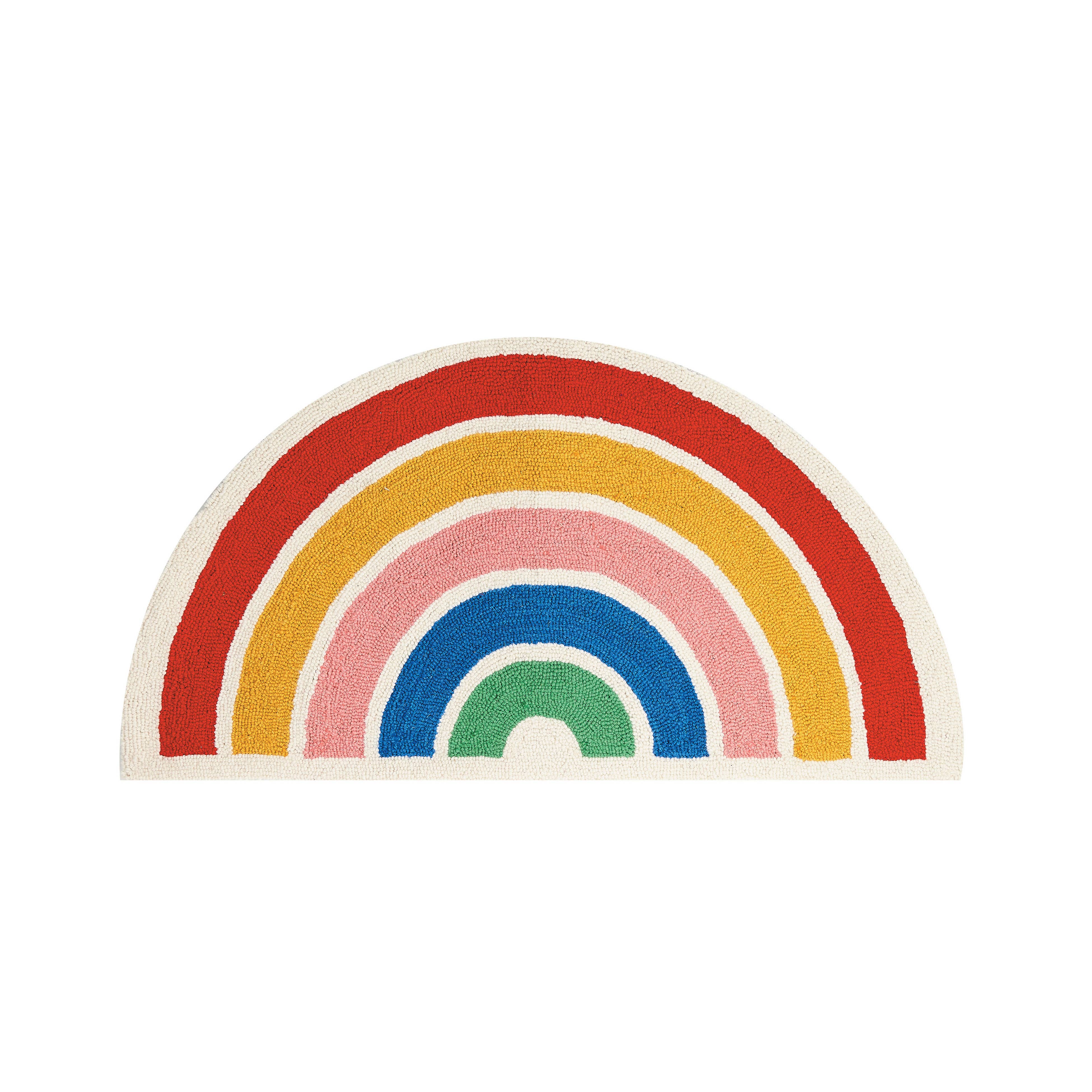 Rainbow Shaped Hook Rug  Peking Handicraft   