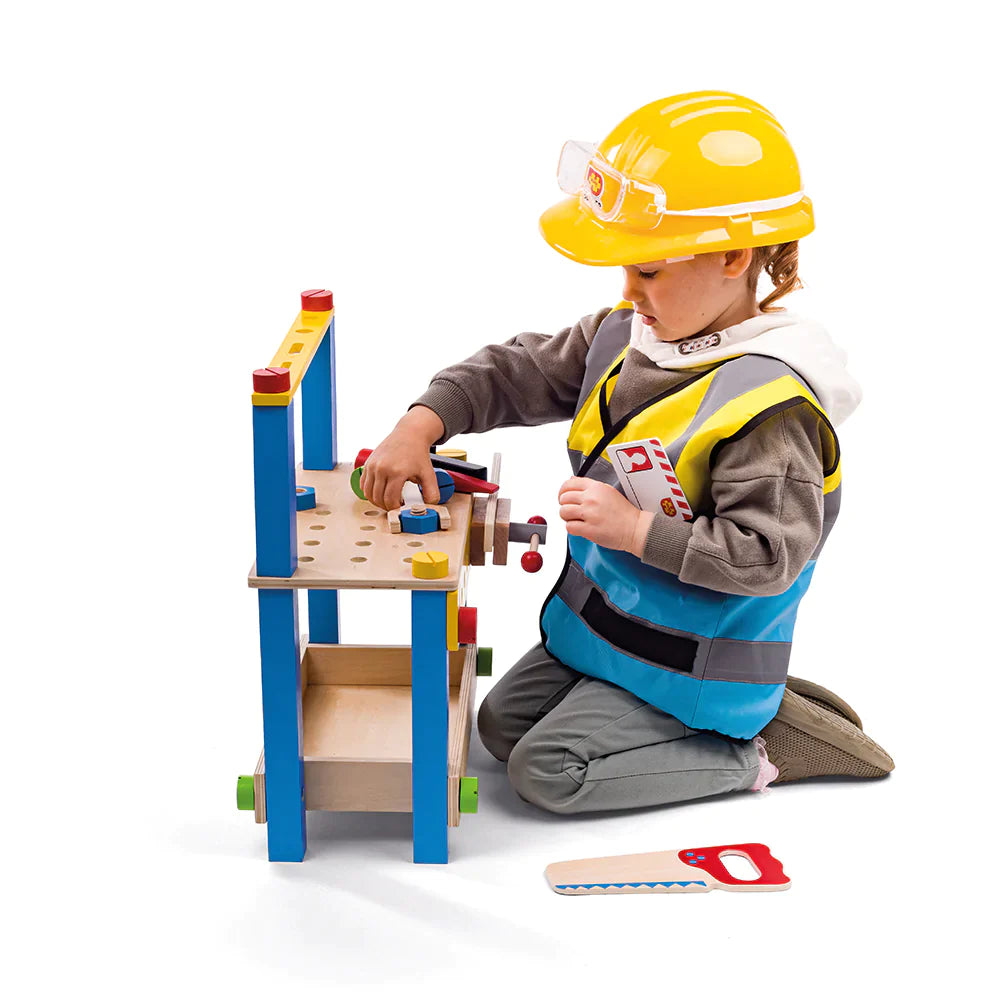 Builder Construction Costume for Kids Dress Up (Without Helmet)  Bigjigs Toys US   